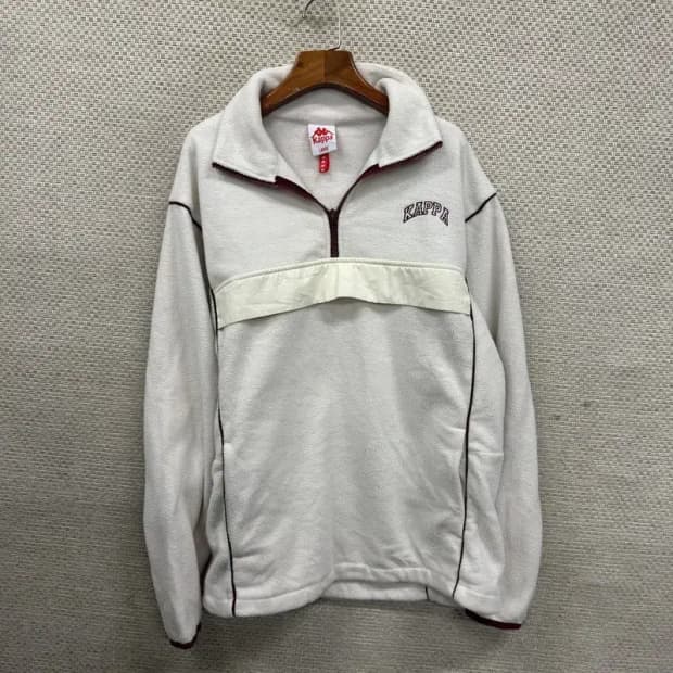 카파 캐주얼 자수로고 반집업 후리스 맨투맨 L A04533