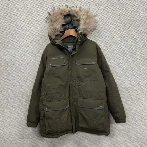 블랙야크 고어텍스 라쿤퍼 거위털 구스다운 하프 패딩 175 A04536