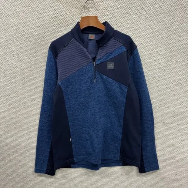 아이더 아웃도어 사이드로고 약기모 반집업 긴팔티 M A04545