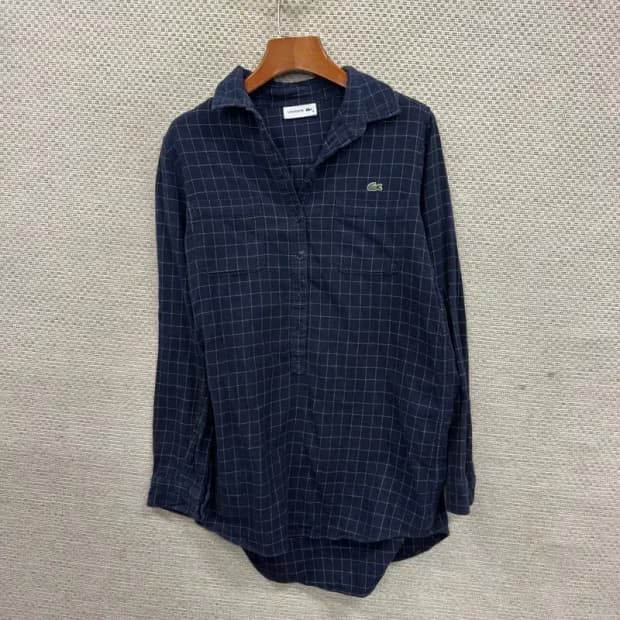 라코스테 캐주얼 자수로고 미니 셔츠 원피스 100 A04546