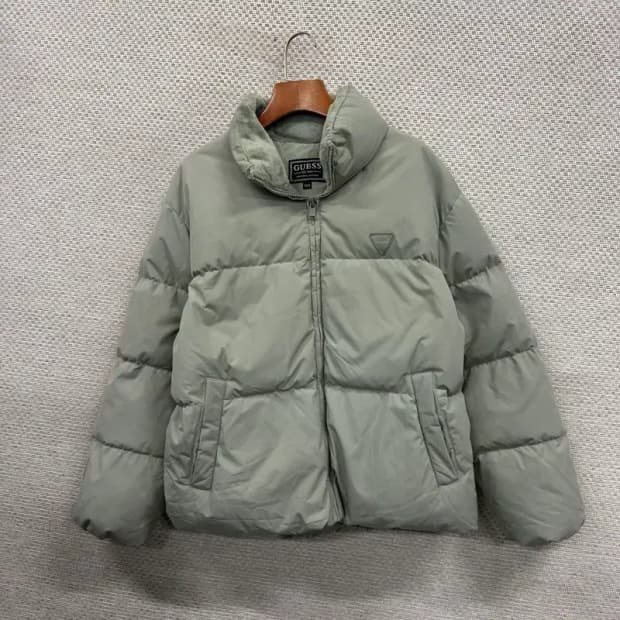 게스 캐주얼 오리털 덕다운 패딩 점퍼 S A04543