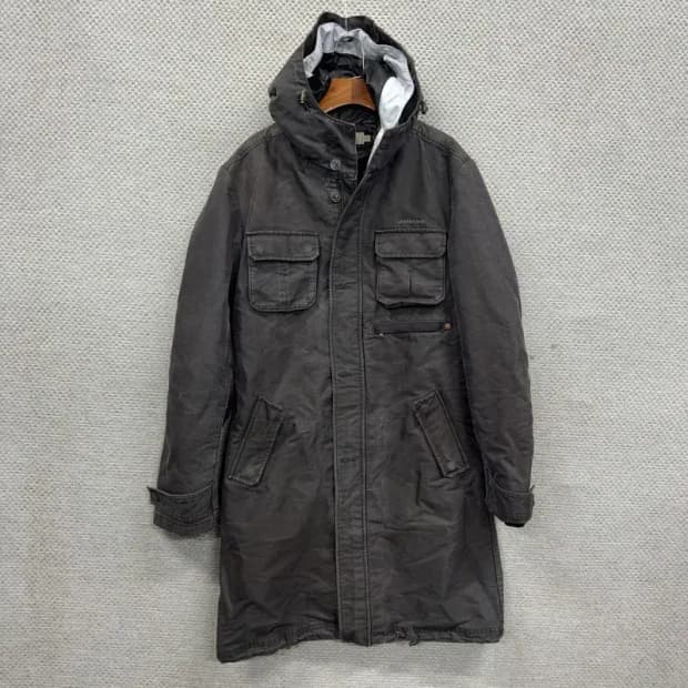 캘빈클라인 빈티지 올드스쿨 피그먼트 야상 점퍼 코트 M A04612