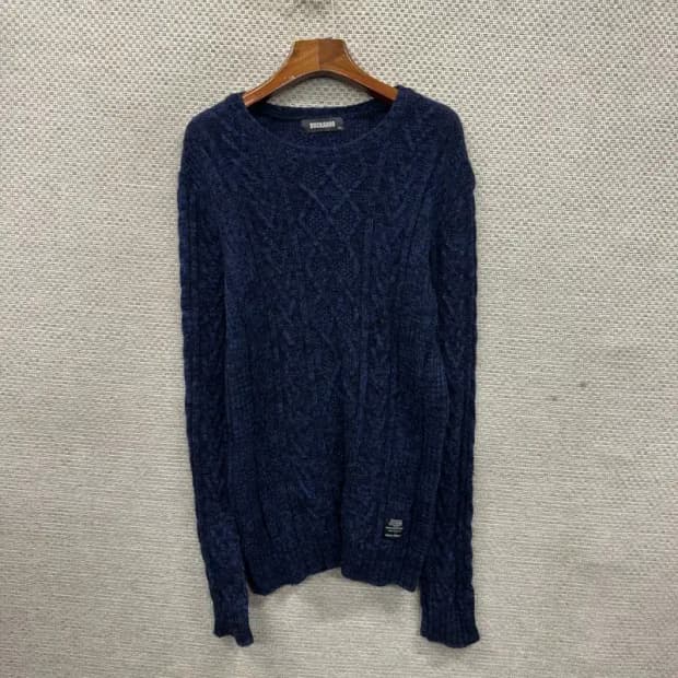 버커루 캐주얼 케이블 울 니트 스웨터 XL A04618