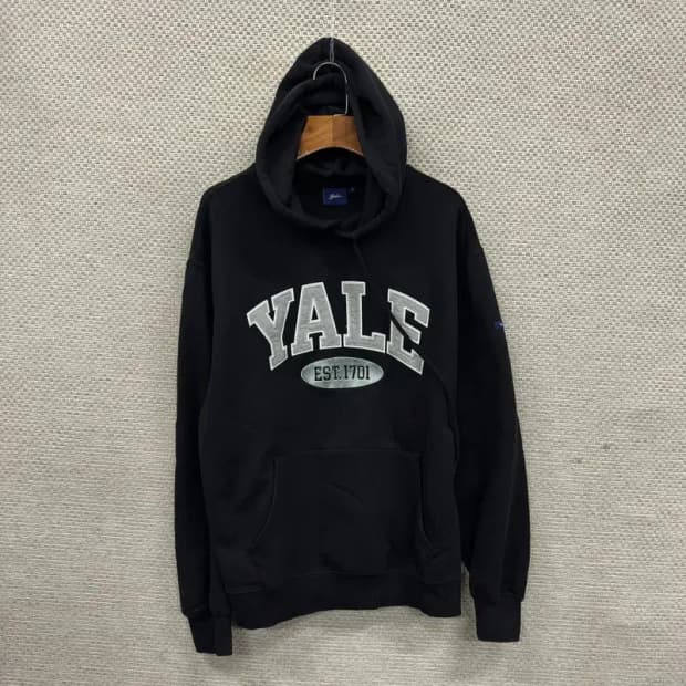 예일 캐주얼 빅자수로고 후드티 S A04609