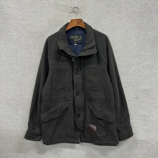 커스텀멜로우 캐주얼 멀티포켓 울 자켓 100 A04630