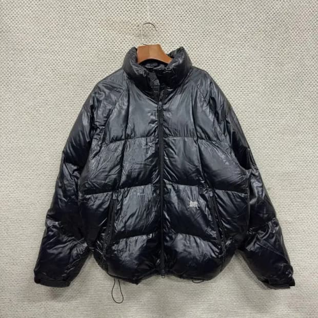 브라운브레스 캐주얼 자수로고 유광 패딩 점퍼 M A04688