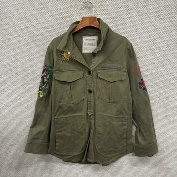 쟈딕앤볼테르 캐주얼 자수 타투 야상 자켓 M A04771