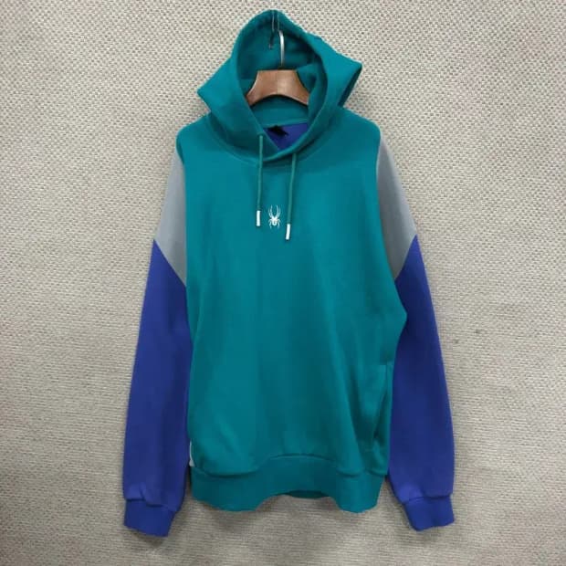 스파이더 올드스쿨 센터로고 후드티 XL A04779
