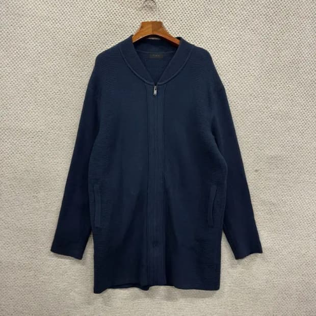 타임 한섬 캐주얼 울 니트 집업 가디건 100 A04848