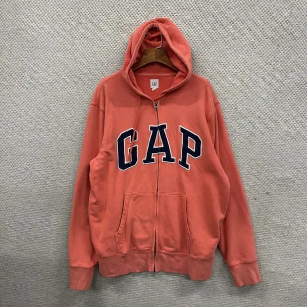 갭 GAP 캐주얼 빅로고 Y2K 후드집업 L A04864
