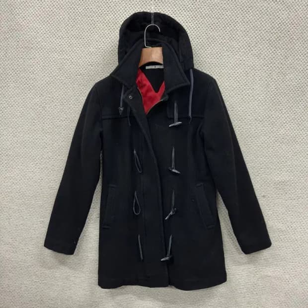 타미힐피거 캐주얼 올드스쿨 울 떡볶이 코트 자켓 S A04858