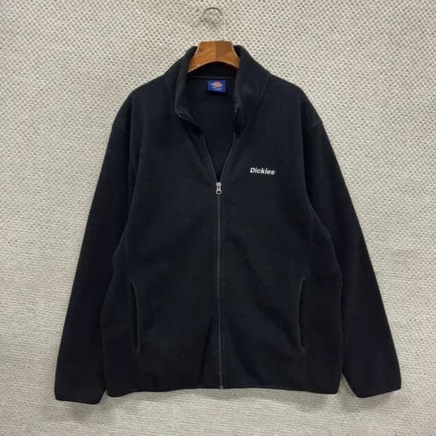 디키즈 캐주얼 자수로고 플리스 후리스 집업 XL A04856