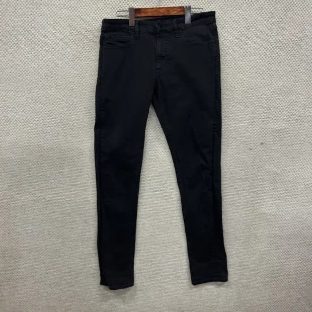 유니클로 캐주얼 스판 블랙진 흑청바지 81 A04960