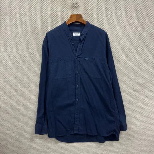 라코스테 캐주얼 자수로고 헨리넥 긴 셔츠 95 A05027