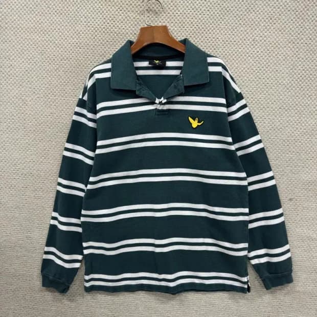 와릿이즌 캐주얼 스트라이프 긴팔카라티 L A05111