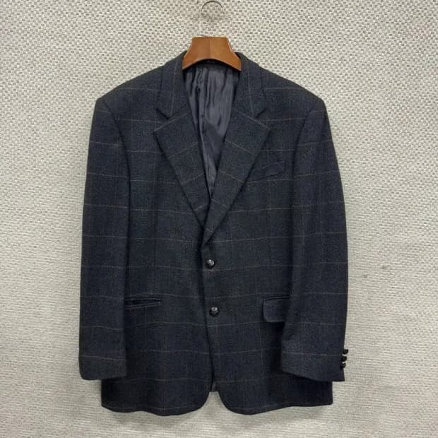 닥스 울 캐시미어 체크 블레이저 자켓 100 A05090