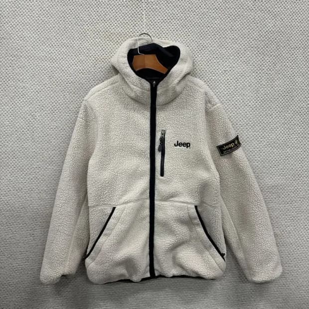 지프 JEEP 와펜 리버시블 양털 플리스 후리스 L A05172