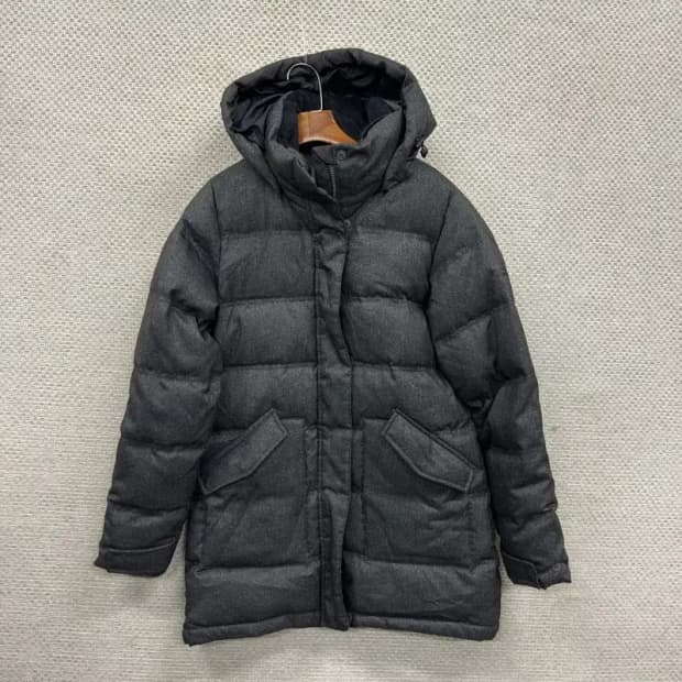 아디다스 자수로고 오리털 덕다운 하프 패딩 90 A05246