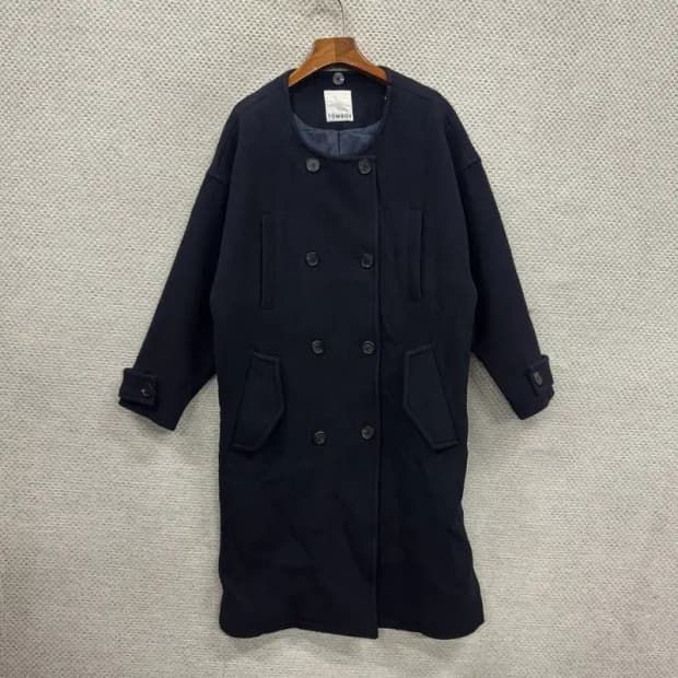 톰보이 캐주얼 더블버튼 울 앙고라 코트 80 A05254