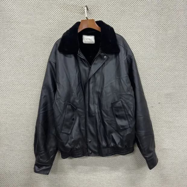 브이투 VTWO 가죽 무스탕 블루종 자켓 M A05253