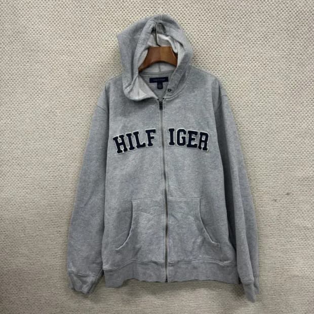 타미힐피거 캐주얼 빅로고 약기모 후드집업 L A05263