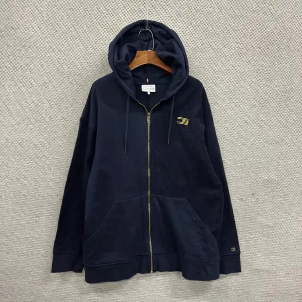 타미아이콘스 캐주얼 자수로고 후드집업 M A05331