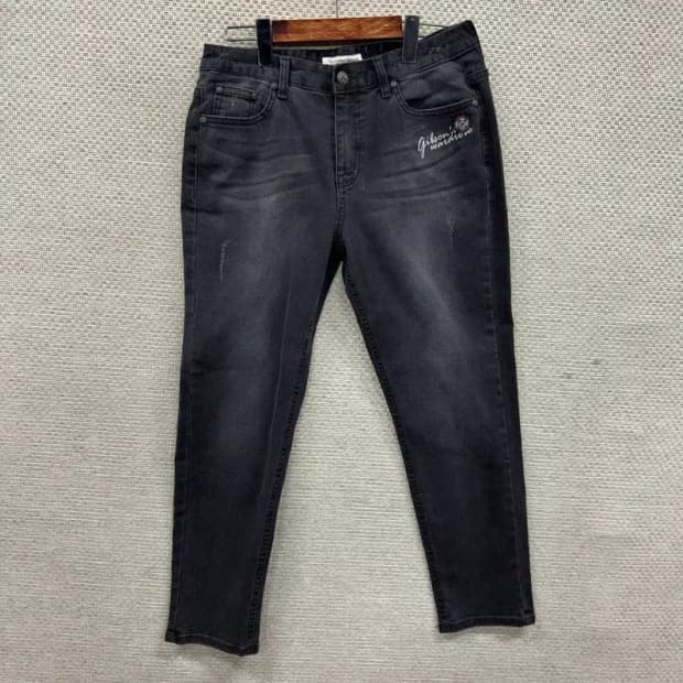 써스데이아일랜드 캐주얼 워싱 데님 흑청바지 65 A05364