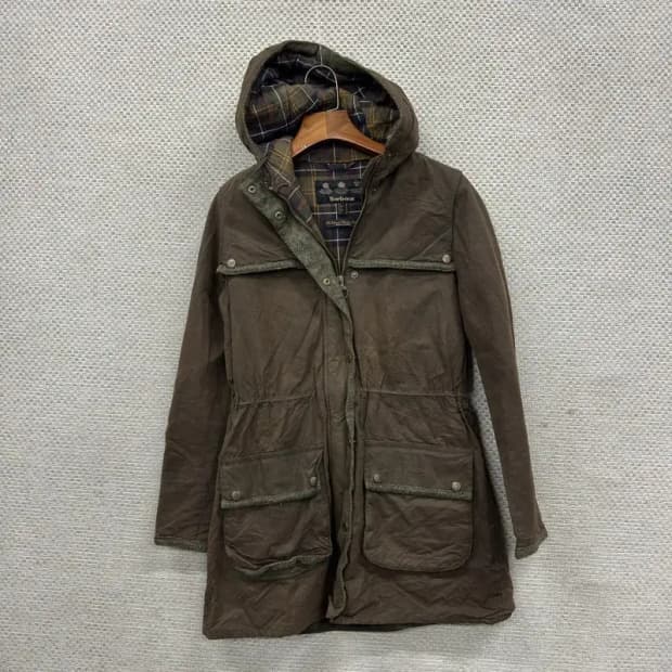 바버 BARBOUR 더햄 빈티지 야상 왁스 자켓 90 A05484