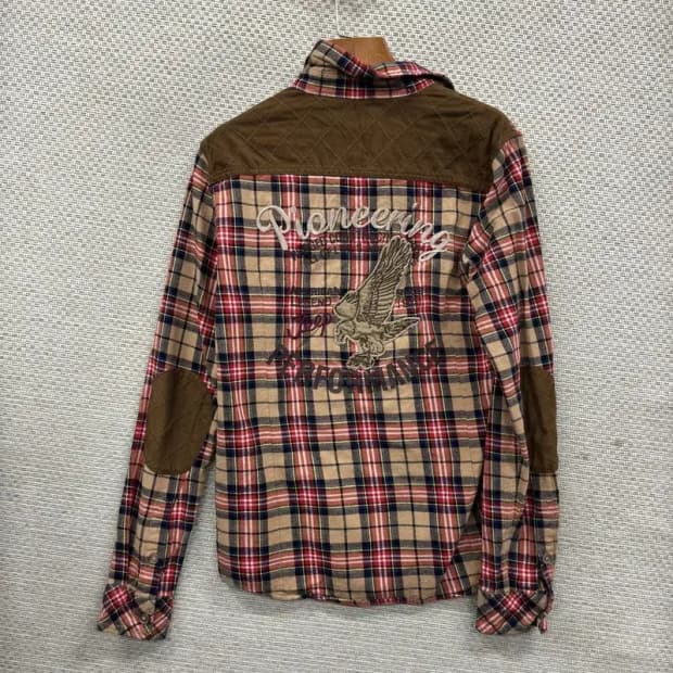 지프 JEEP 캐주얼 암패치 웨스턴 긴팔 셔츠 M A05488