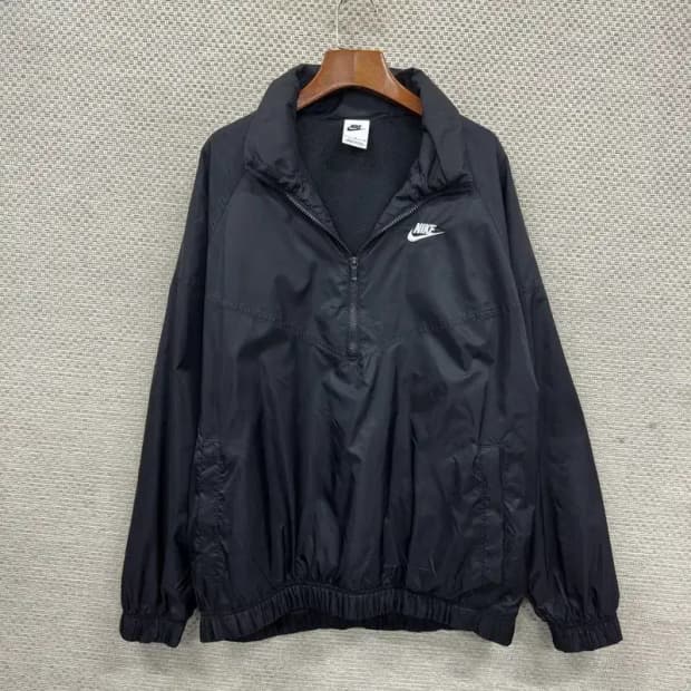 나이키 캐주얼 자수로고 아노락 반집업 바람막이 L A05501