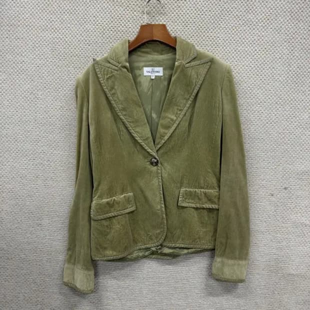 발렌티노 정품 빈티지 벨벳 블레이저 자켓 42 A05498