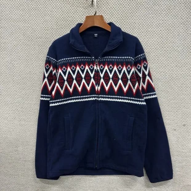 유니클로 캐주얼 에스닉 플리스 후리스 집업 M A05513