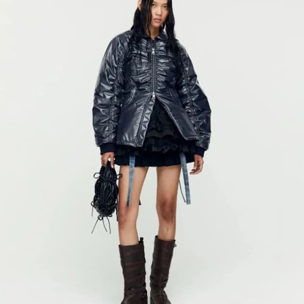 앤더슨벨 루나 백 코르셋 봄버 자켓 awa655w