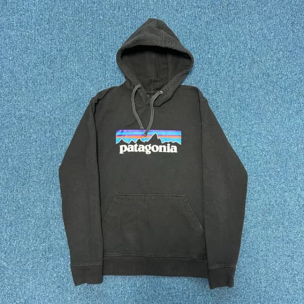 파타고니아 블랙 후드티S
