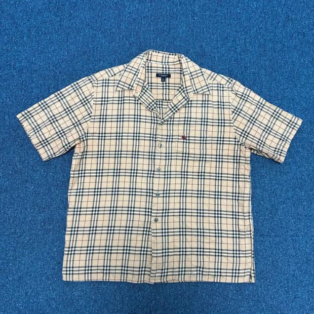 버버리 노바체크 반팔셔츠 M