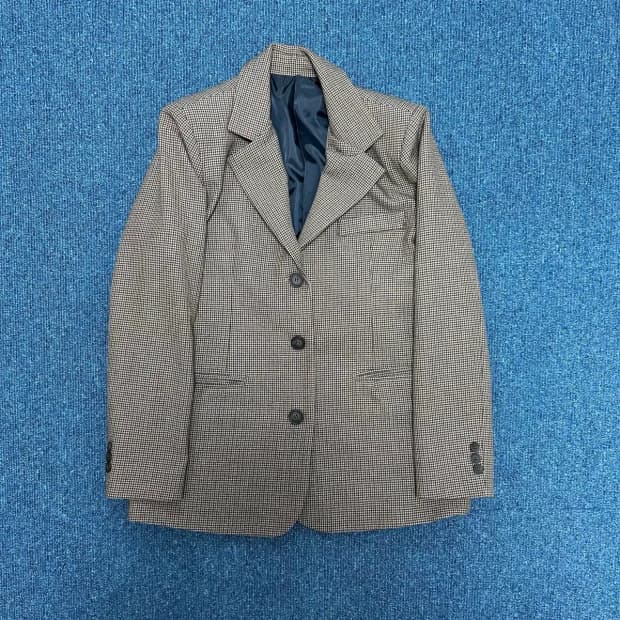 가내스라오디네르 하운드 체크 자켓F