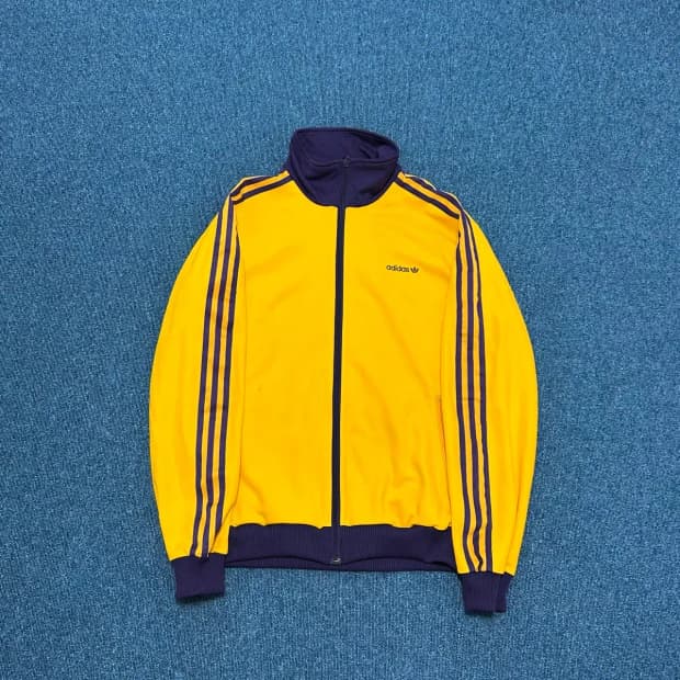 아디다스 베켄바우어 옐로우 퍼플 져지105