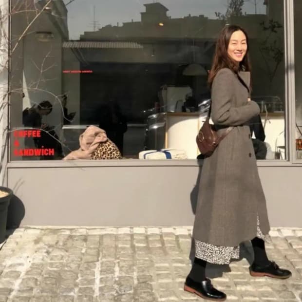 앤유 republique classic single button coat