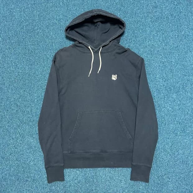 메종키츠네 네이비 후드티M