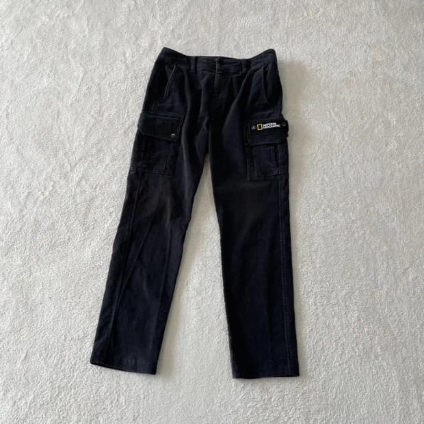 30 내셔널지오그래픽 남성 코듀로이 겨울 카고바지