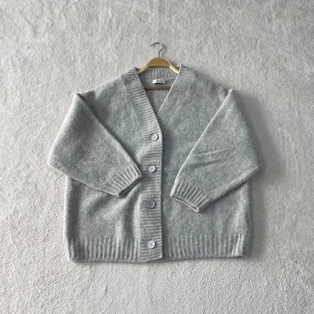 M 코스 COS 여성 알파카울 니트가디건