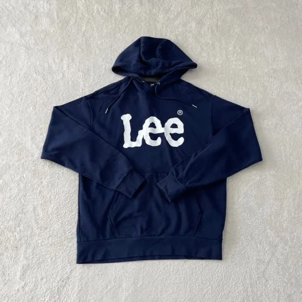 LEE 리 네이비 후드티 100 L