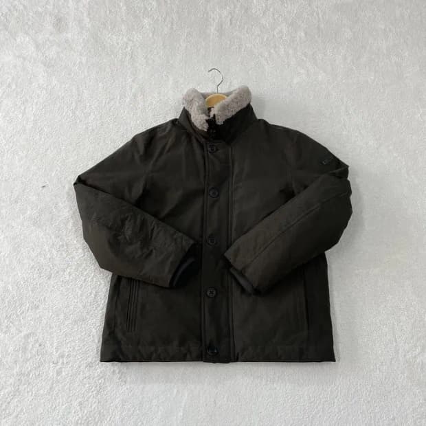 M 헤지스 2024 남성 구스다운 양털카라 패딩 95