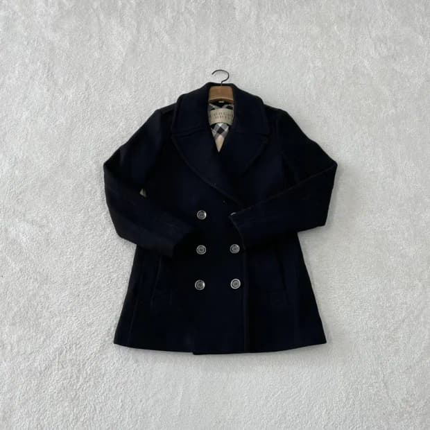S 버버리 여성 더블버튼 울 자켓 코트 55