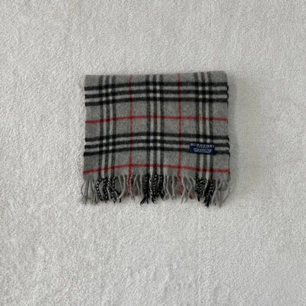 버버리 램스울 머플러 그레이 회색