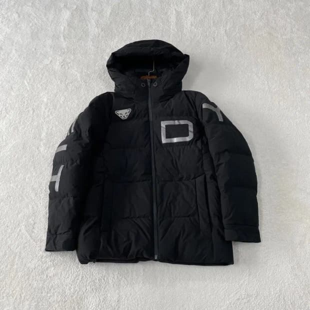 L 다이나핏 남성 블랙 덕다운 패딩 100