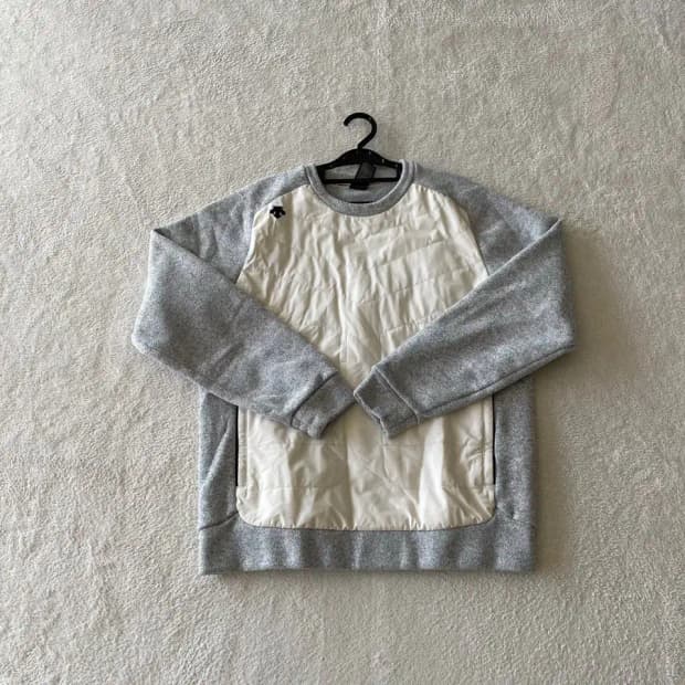 L 데상트 패딩 기모 후리스 맨투맨 100