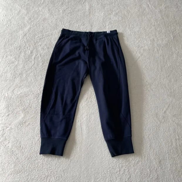 L 아디다스 네이비 트레이닝 바지