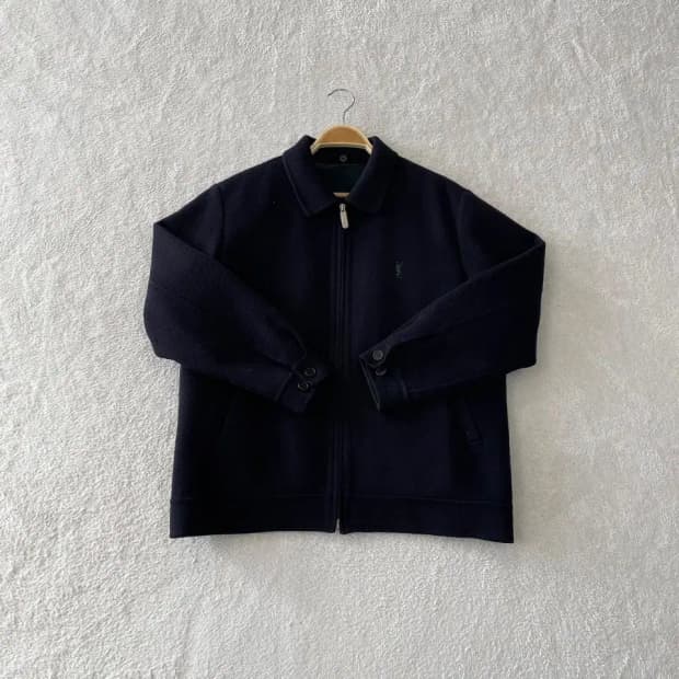 입생로랑 울 블루종 자켓 100 올드스쿨