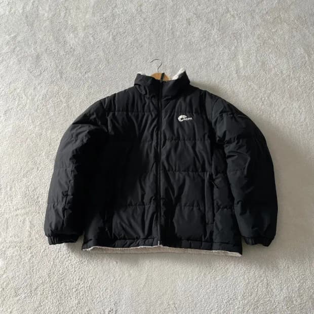 XL 네파 양면 구스다운 패딩 후리스 자켓 105